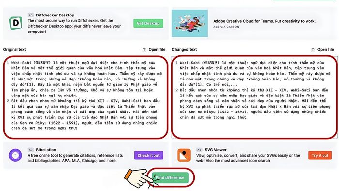 Hướng dẫn so sánh hai file Word trực tuyến bằng Diffchecker - Bước 2